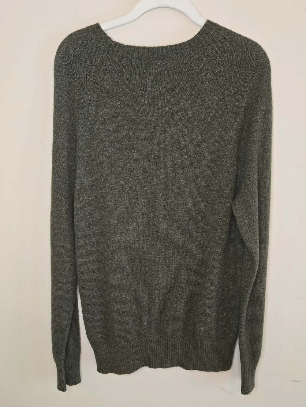 J.Crew Olive Green Lambswool Blend Crewneck Sweater Medium Heritage Preppy Mens